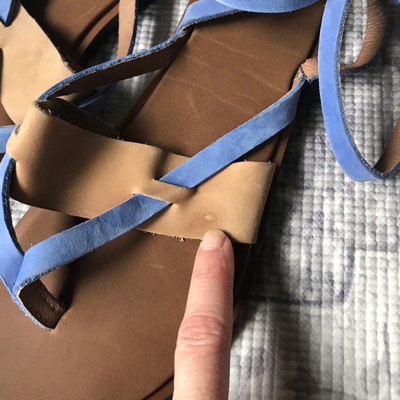 Sanuk Strappy Leather Sandals - Picture 7 of 8